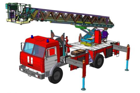 The new fire-fighter truck has much more compact size and ergonomic design than currently existing models. The new fire-fighter truck has much more compact size and ergonomic design than currently existing models.