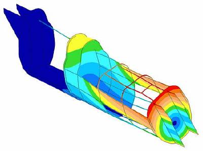 FEA of BUB streamliner frame. BUB Streamliner frame