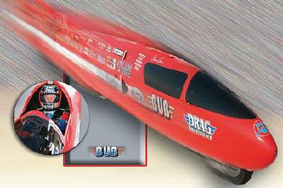 BUB Team's streamliner 'Seven' driven by Chris Carr