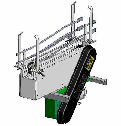 Dyco tabletop conveyor assembly in Autodesk Inventor.