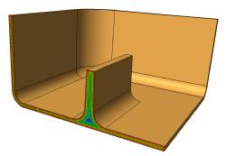 Excess material accumulation may lead to voids or sink marks Excess material accumulation may lead to voids or sink marks
