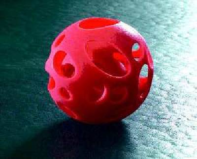Ball-within-a-ball object produced with the Z402 3D printer