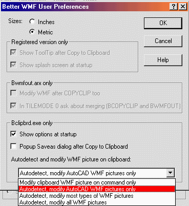 You can set BetterWMF to your own operational preferences.